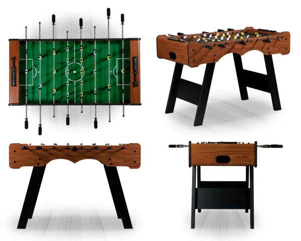 Настольный футбол (кикер) "Stuttgart» (122 x 61 x 81см, коричневый)