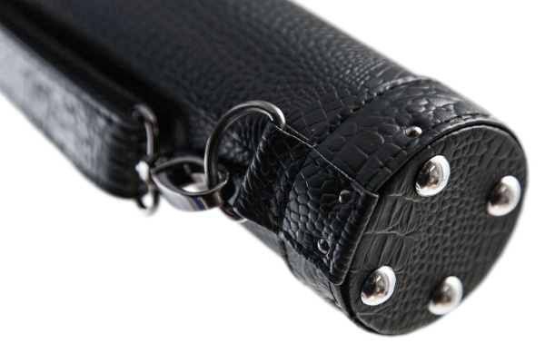 Тубус для кия "Action 1/1" (черный/кроко, 93 см, вн.разм 88 см, карман 13 см)