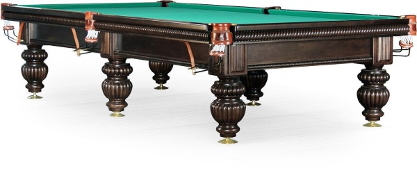 Бильярдный стол для русской пирамиды "Tower" 9 ф (черный орех, сланец 25 мм)