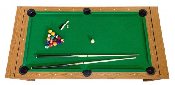 Cтол-трансформер «Twister» 3 в 1 (бильярд, аэрохоккей, настольный теннис, 217 х 108 х 81 см, дуб)