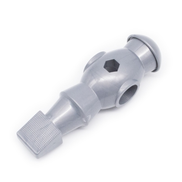 Футболист для настольного футбола на штангу диаметром 15,8 мм (серый)